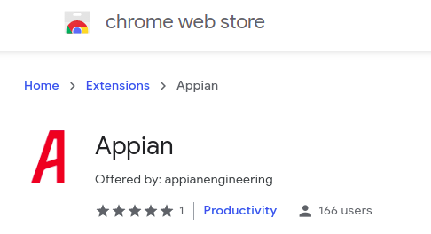 Appian browser extension