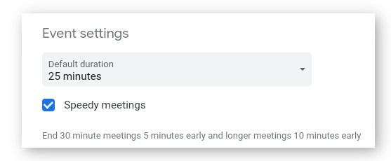 Speedy Meetings